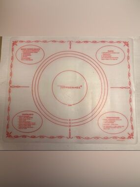 Vintage 1965 Tupperware Cooking Pastry Baking Mat Sheet 18 x 22
